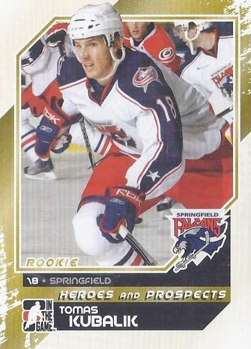 #154 Tomas Kubalik - Springfield Falcons - 2010-11 In The Game Heroes and Prospects Hockey