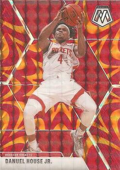 #154 Danuel House Jr. - Houston Rockets - 2019-20 Panini Mosaic - Reactive Orange Basketball