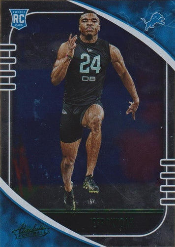 #155 Jeff Okudah - Detroit Lions - 2020 Panini Absolute - Green Football