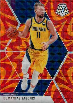 #155 Domantas Sabonis - Indiana Pacers - 2019-20 Panini Mosaic - Reactive Orange Basketball