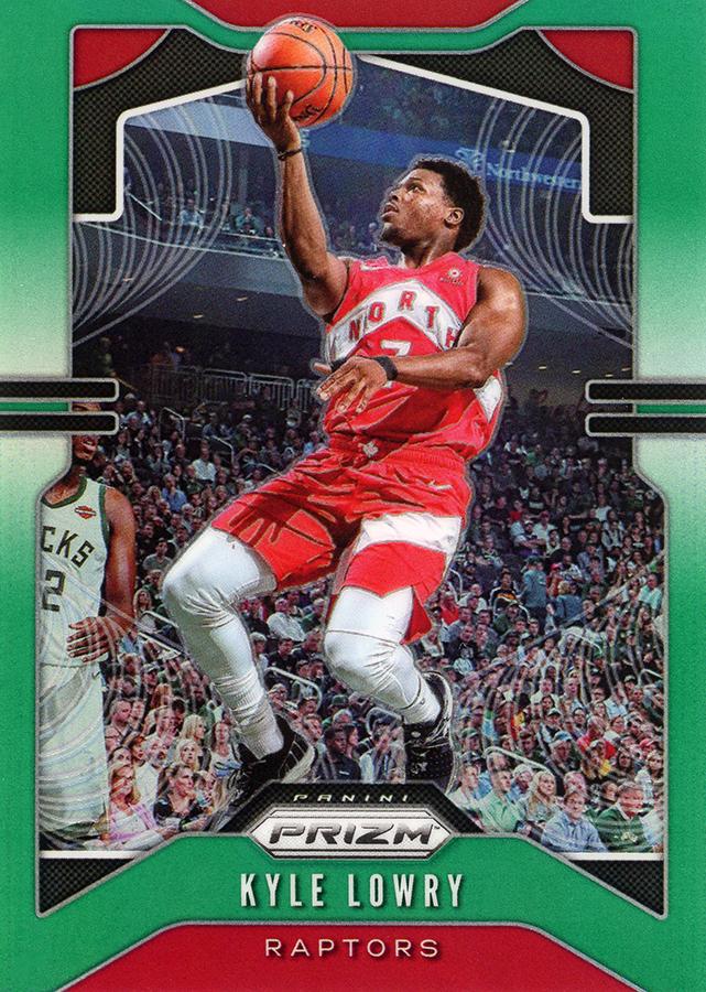 #155 Kyle Lowry - Toronto Raptors - 2019-20 Panini Prizm - Prizms Green Basketball