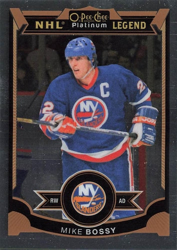 #155 Mike Bossy - New York Islanders - 2015-16 O-Pee-Chee Platinum Hockey