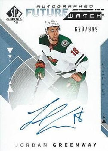 #155 Jordan Greenway - Minnesota Wild - 2018-19 SP Authentic Hockey