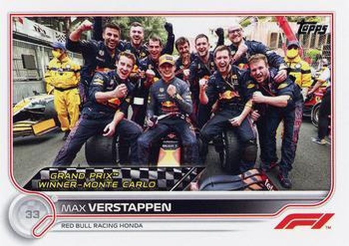 #155 Max Verstappen - Red Bull Racing Honda - 2022 Topps Formula 1 Racing