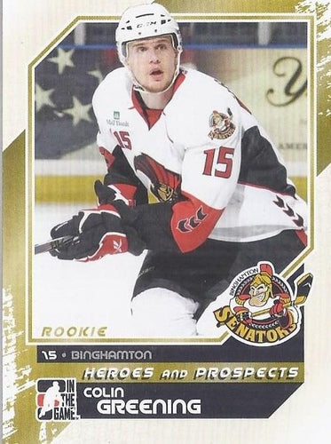 #155 Colin Greening - Binghamton Senators - 2010-11 In The Game Heroes and Prospects Hockey