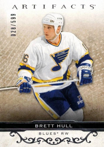#155 Brett Hull - St. Louis Blues - 2021-22 Upper Deck Artifacts Hockey