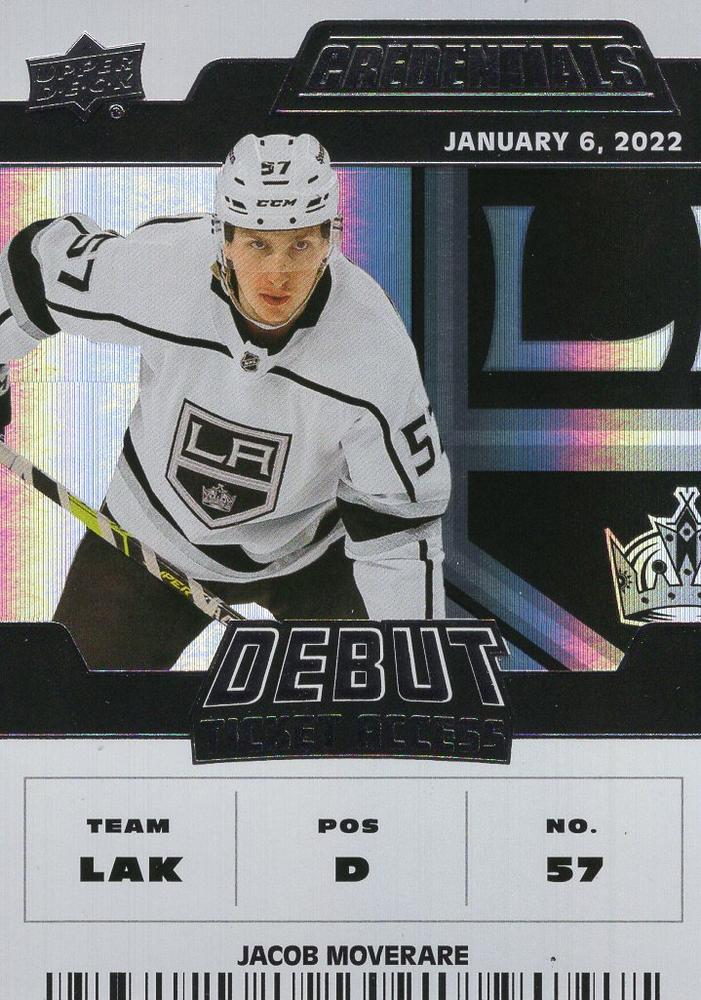 #155 Jacob Moverare - Los Angeles Kings - 2022-23 Upper Deck Credentials Hockey