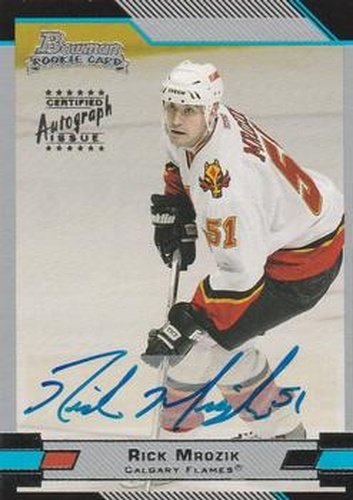 #155 Rick Mrozik - Calgary Flames - 2003-04 Bowman Draft Picks and Prospects Hockey
