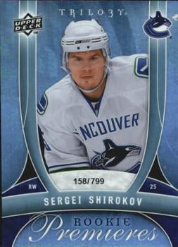 #155 Sergei Shirokov - Vancouver Canucks - 2009-10 Upper Deck Trilogy Hockey