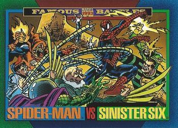 #155 Spider-Man / Sinister Six - 1993 SkyBox Marvel Universe