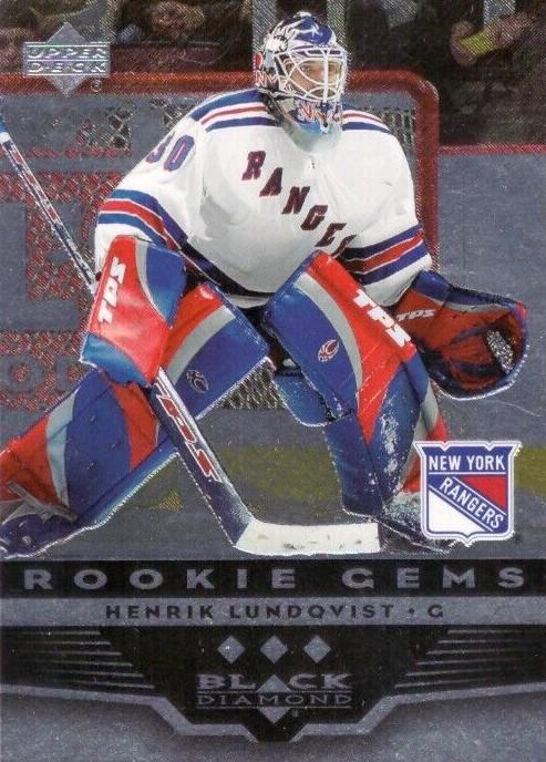#156 Henrik Lundqvist - New York Rangers - 2005-06 Upper Deck Black Diamond Hockey
