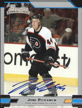 #156 Joni Pitkanen - Philadelphia Flyers - 2003-04 Bowman Draft Picks and Prospects Hockey
