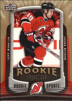 #156 Jason Ryznar - New Jersey Devils - 2005-06 Upper Deck Rookie Update Hockey