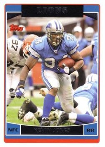 #156 Kevin Jones - Detroit Lions - 2006 Topps Football