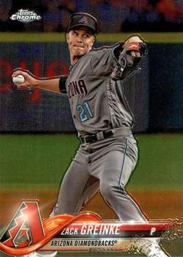 #156 Zack Greinke - Arizona Diamondbacks - 2018 Topps Chrome Baseball