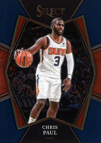 #156 Chris Paul - Phoenix Suns - 2021-22 Panini Select - Blue Basketball