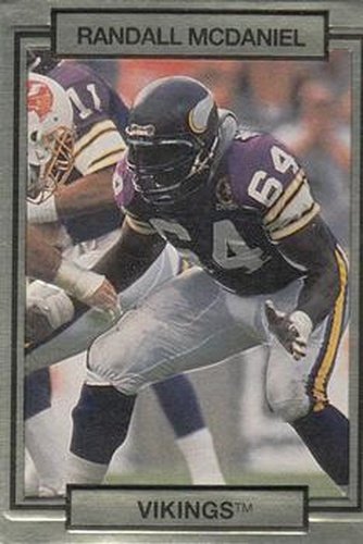 #156 Randall McDaniel - Minnesota Vikings - 1990 Action Packed Football