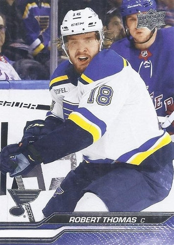 #156 Robert Thomas - St. Louis Blues - 2023-24 Upper Deck Hockey