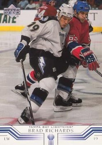 #156 Brad Richards - Tampa Bay Lightning - 2001-02 Upper Deck Hockey