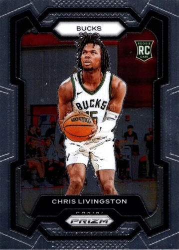 #156 Chris Livingston - Milwaukee Bucks - 2023-24 Panini Prizm Basketball