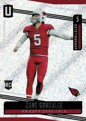 #156 Zane Gonzalez - Arizona Cardinals - 2019 Panini Unparalleled Football