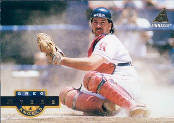 #156 Greg Myers - California Angels - 1994 Pinnacle Baseball