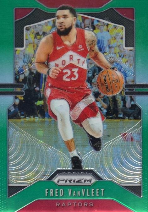 #157 Fred VanVleet - Toronto Raptors - 2019-20 Panini Prizm - Prizms Green Basketball