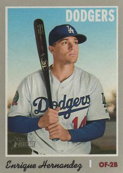 #157 Enrique Hernandez - Los Angeles Angels - 2019 Topps Heritage Baseball