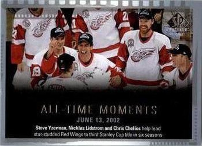 #157 Nicklas Lidstrom / Steve Yzerman / Chris Chelios - Detroit Red Wings - 2015-16 SP Authentic Hockey