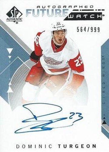 #157 Dominic Turgeon - Detroit Red Wings - 2018-19 SP Authentic Hockey