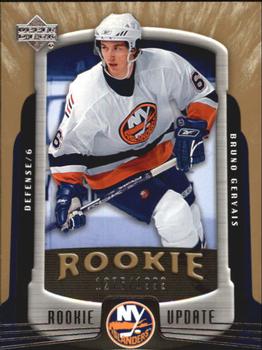 #157 Bruno Gervais - New York Islanders - 2005-06 Upper Deck Rookie Update Hockey