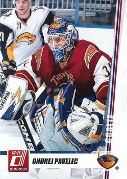#157 Ondrej Pavelec - Atlanta Thrashers - 2010-11 Donruss Hockey