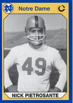 #157 Nick Pietrosante - Notre Dame Fighting Irish - 1990 Collegiate Collection Notre Dame Football