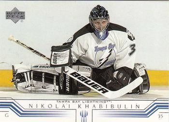 #157 Nikolai Khabibulin - Tampa Bay Lightning - 2001-02 Upper Deck Hockey