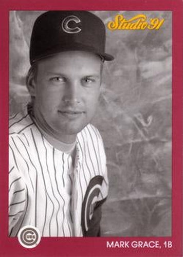 #157 Mark Grace - Chicago Cubs - 1991 Studio Baseball