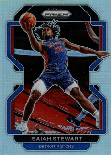#158 Isaiah Stewart - Detroit Pistons - 2021-22 Panini Prizm - Silver Basketball
