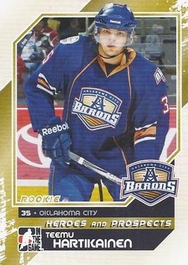 #158 Teemu Hartikainen - Oklahoma City Barons - 2010-11 In The Game Heroes and Prospects Hockey