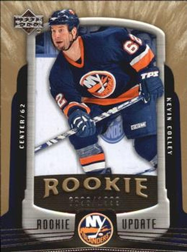 #158 Kevin Colley - New York Islanders - 2005-06 Upper Deck Rookie Update Hockey