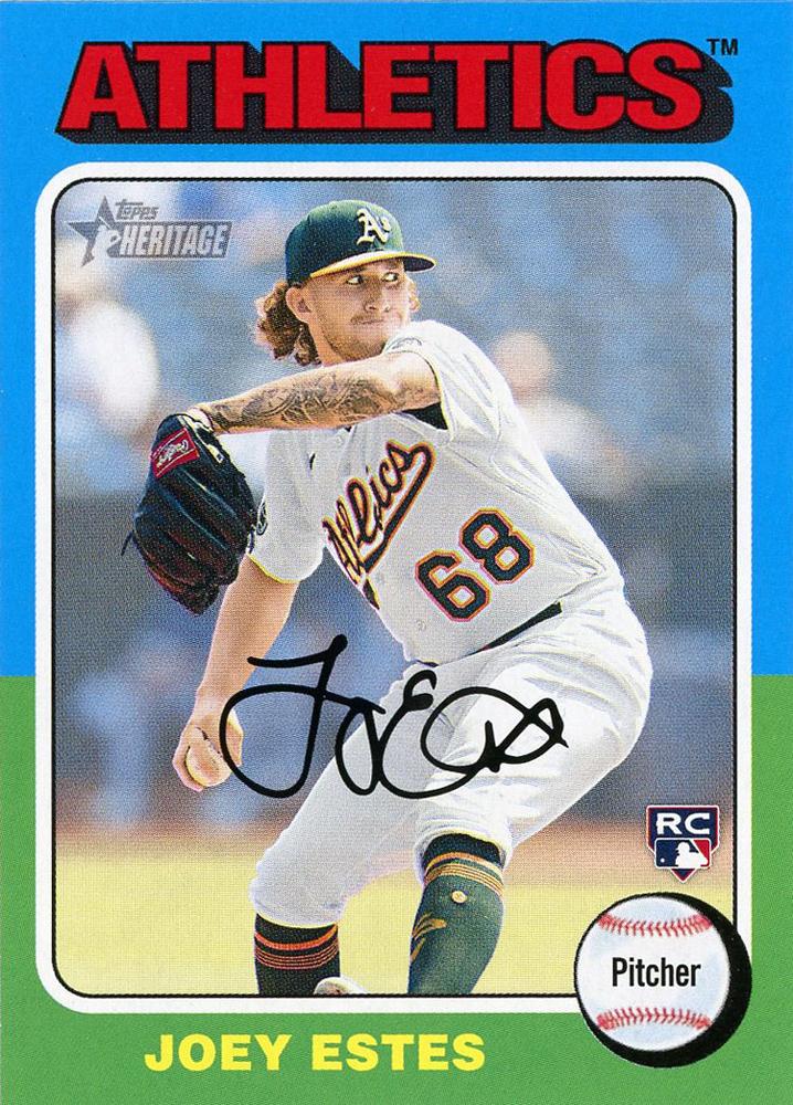 #158 Joey Estes - Oakland Athletics - 2024 Topps Heritage Baseball