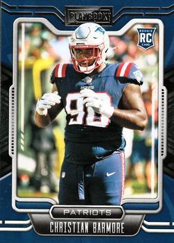 #158 Christian Barmore - New England Patriots - 2021 Panini Playbook Football