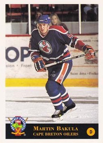 #158 Martin Bakula - Cape Breton Oilers - 1994 Classic Pro Hockey Prospects Hockey