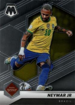 #158 Neymar Jr - Brazil - 2021-22 Panini Mosaic Road to FIFA World Cup Soccer