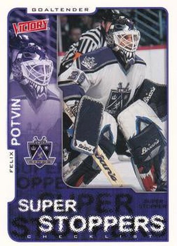 #158 Felix Potvin - Los Angeles Kings - 2001-02 Upper Deck Victory Hockey