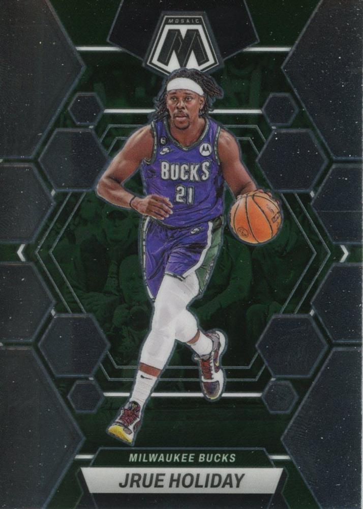 #158 Jrue Holiday - Milwaukee Bucks - 2022-23 Panini Mosaic Basketball