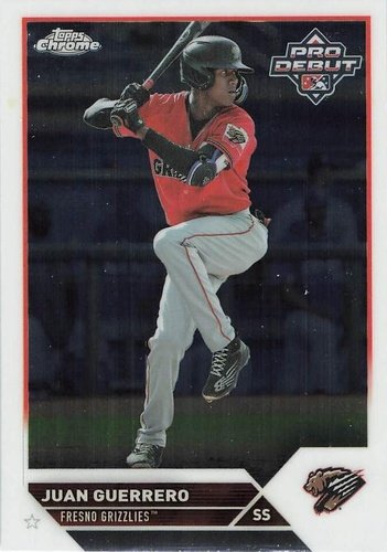#PDC-158 Juan Guerrero - Fresno Grizzlies - 2023 Topps Pro Debut - Chrome Baseball