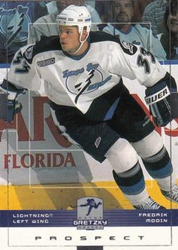 #159 Fredrik Modin - Tampa Bay Lightning - 1999-00 Upper Deck Wayne Gretzky Hockey