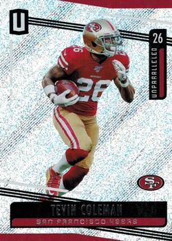 #159 Tevin Coleman - San Francisco 49ers - 2019 Panini Unparalleled Football