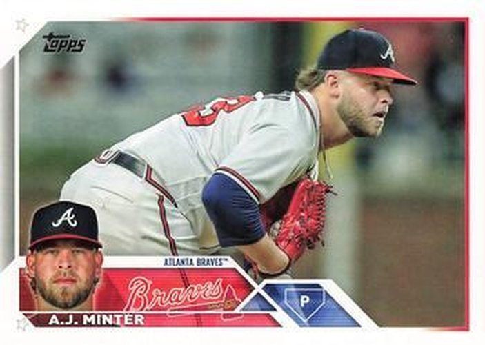 #159 A.J. Minter - Atlanta Braves - 2023 Topps Baseball