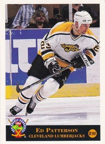 #159 Ed Patterson - Cleveland Lumberjacks - 1994 Classic Pro Hockey Prospects Hockey