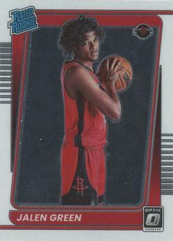 #159 Jalen Green - Houston Rockets - 2021-22 Donruss Optic Basketball